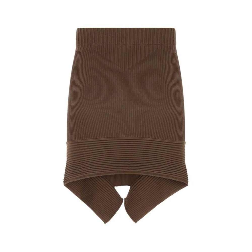 Andrea Adamo Women Brown Stretch Viscose Blend Skirt - Picture 2 of 2